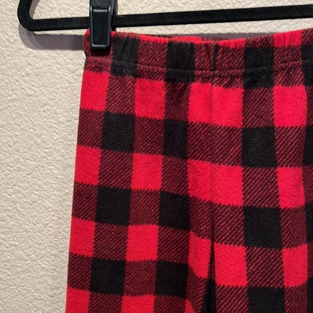 Hanes Kids Girls Boys Super Soft Buffalo Plaid Buffalo Check fleece lounge pants